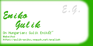 eniko gulik business card